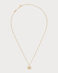CELINE Triomphe Rhinestone Necklace Brass(2 Colors)