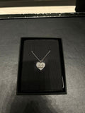 CHANEL Heart Necklace(Silver)