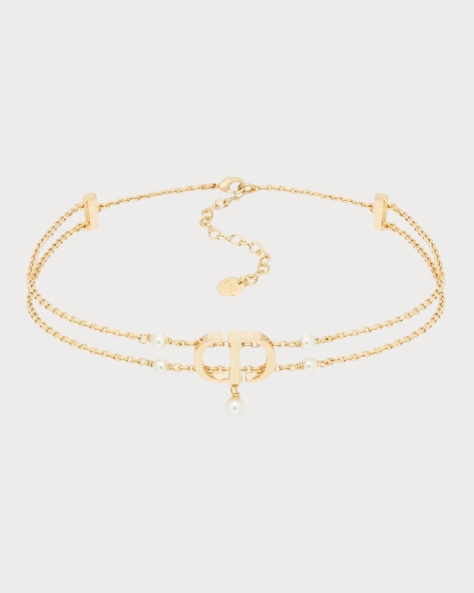 CHRISTIAN DIOR 30 Montaigne Passage Choker Gold-Finish Metal(Gold)