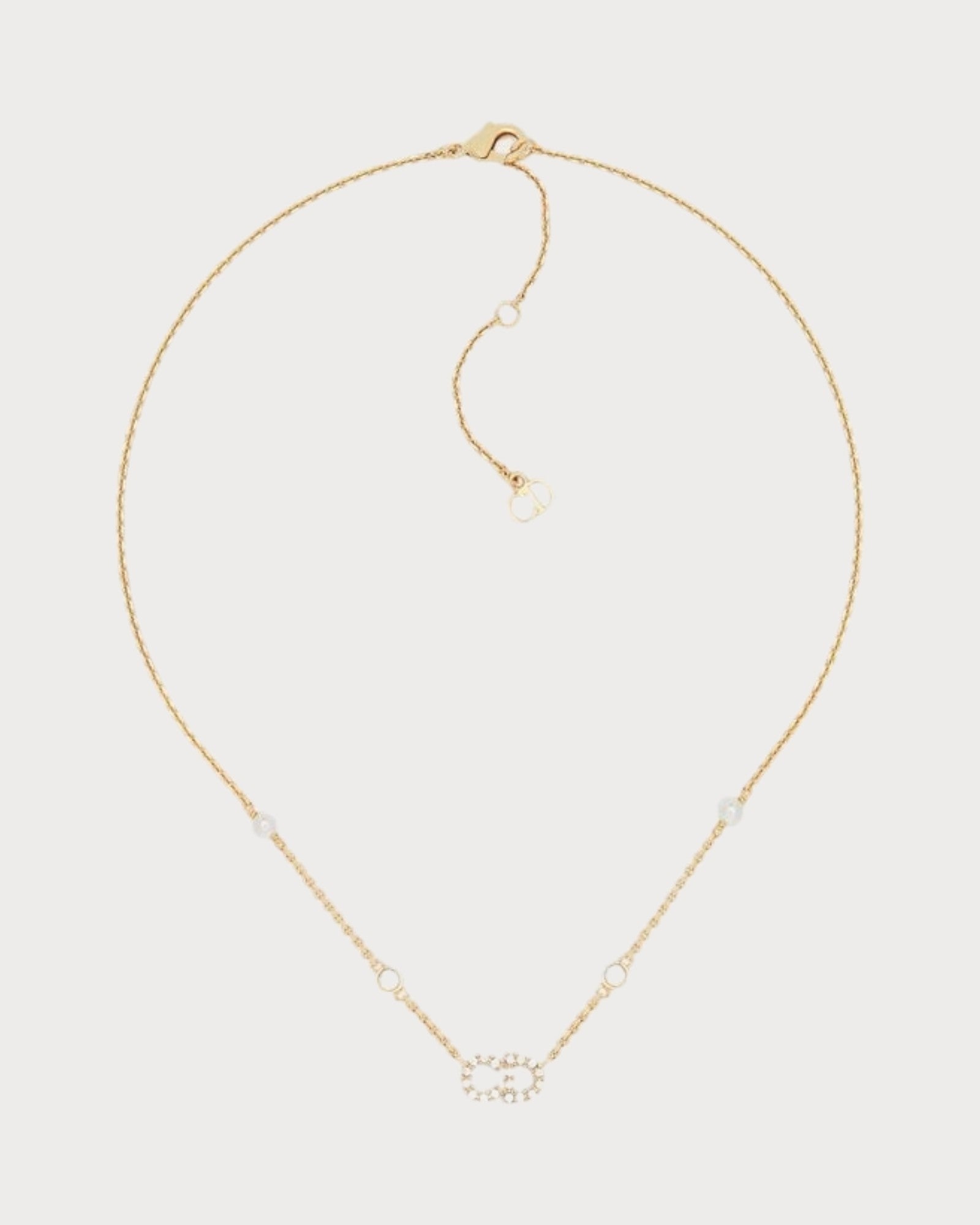 CHRISTIAN DIOR Clair D Lune Necklace Gold-Finish Metal(Gold)