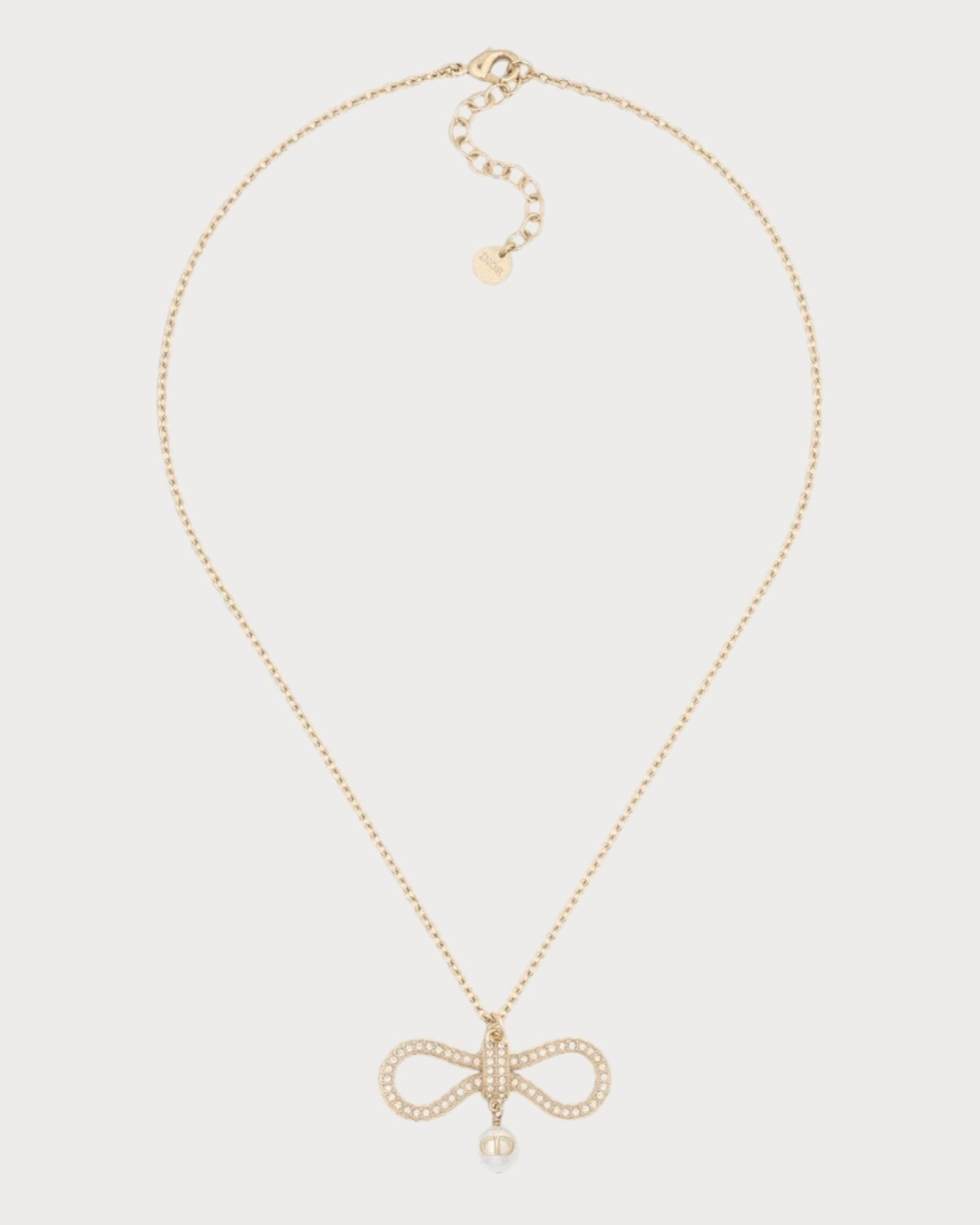 CHRISTIAN DIOR Le N?ud de Dior Necklace Gold-Finish Metal(Gold)