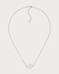 CHRISTIAN DIOR Petit CD Necklace Gold-Finish Metal(Silver)