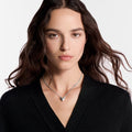 LOUIS VUITTON M63197 Essential V Supple Necklace Metal(Silver)