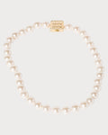 MIU MIU Metal Necklace with Synthetic Pearls(Gold)