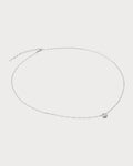 MONICA VINADER Essentials Lab-Grown Diamond Sterling Silver Necklace(Large/Silver)
