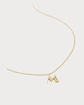 MONICA VINADER Initial M 18ct Gold Vermeil-Plated 925 Sterling Silver Necklace(Gold)