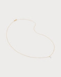 MONICA VINADER Marquise 14ct Yellow Gold And 0.016ct Lab-Grown Diamond Pendant Necklace(Gold)