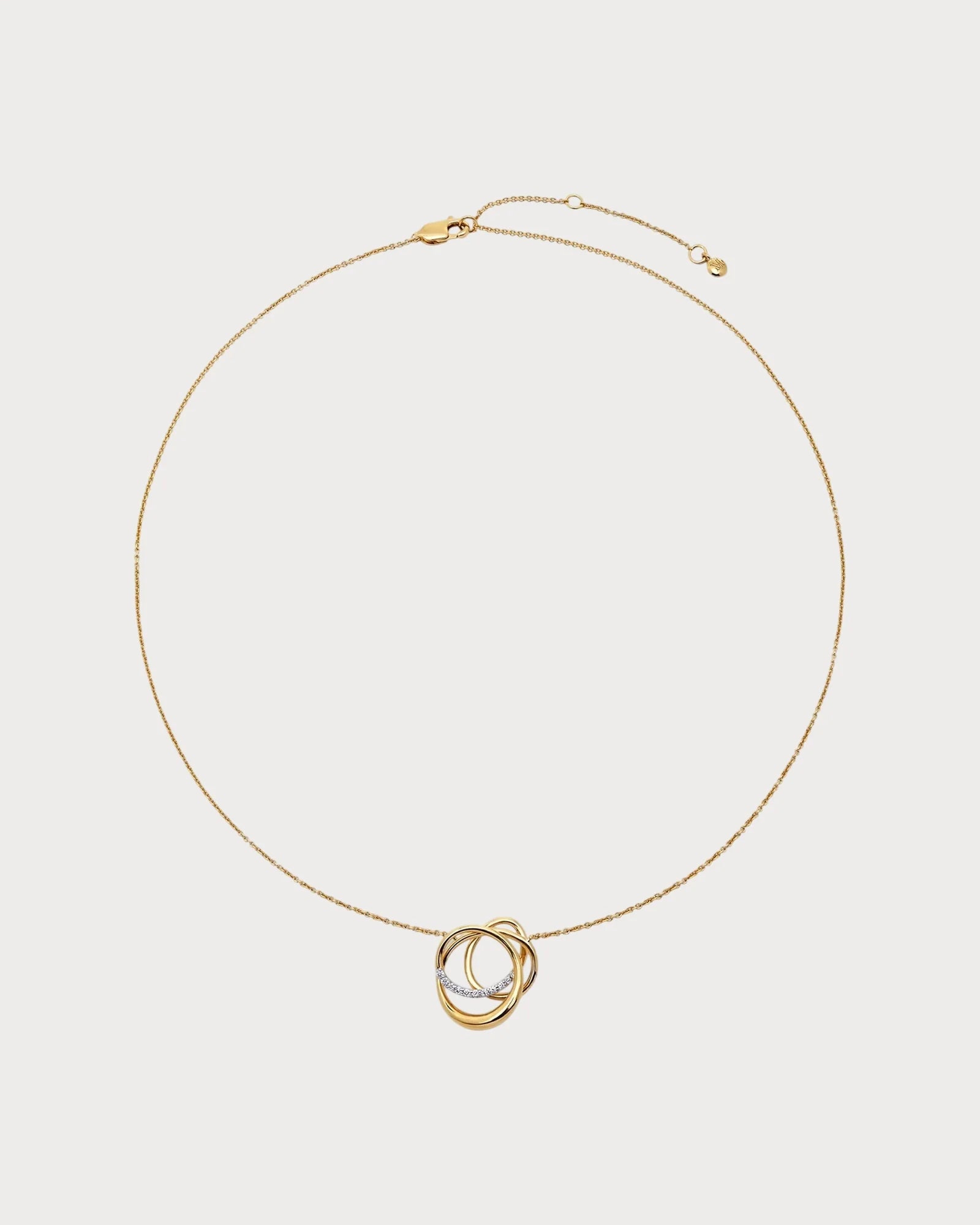 MONICA VINADER Nura Pave Wrap 18ct Yellow Gold Vermeil And Lab-Grown Diamond Necklace(Gold)