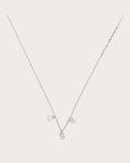 PERSEE White Gold and Diamond 3-Stone Danae Necklace(White Gold)