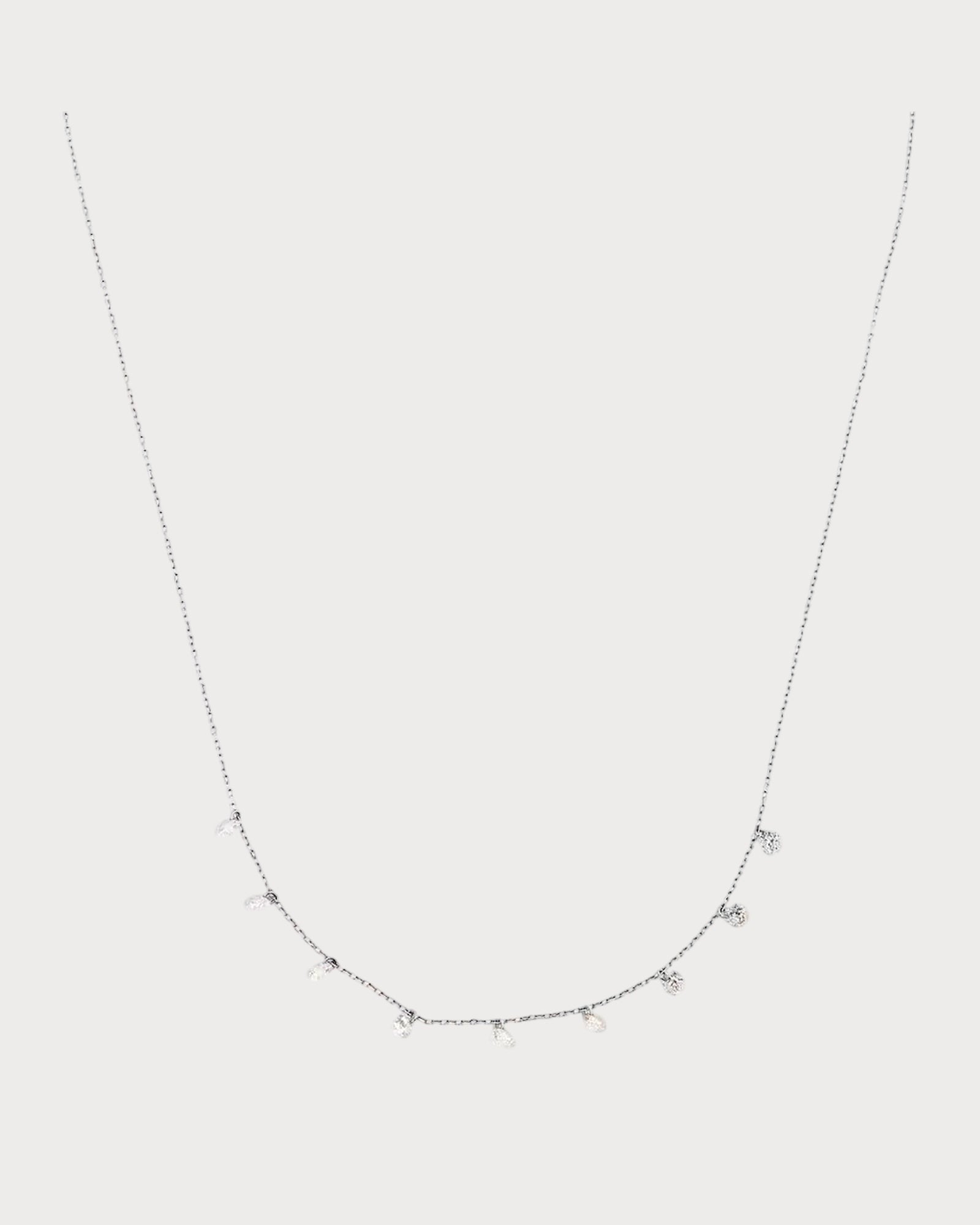 PERSEE White Gold and Diamond Danae Necklace(White Gold)