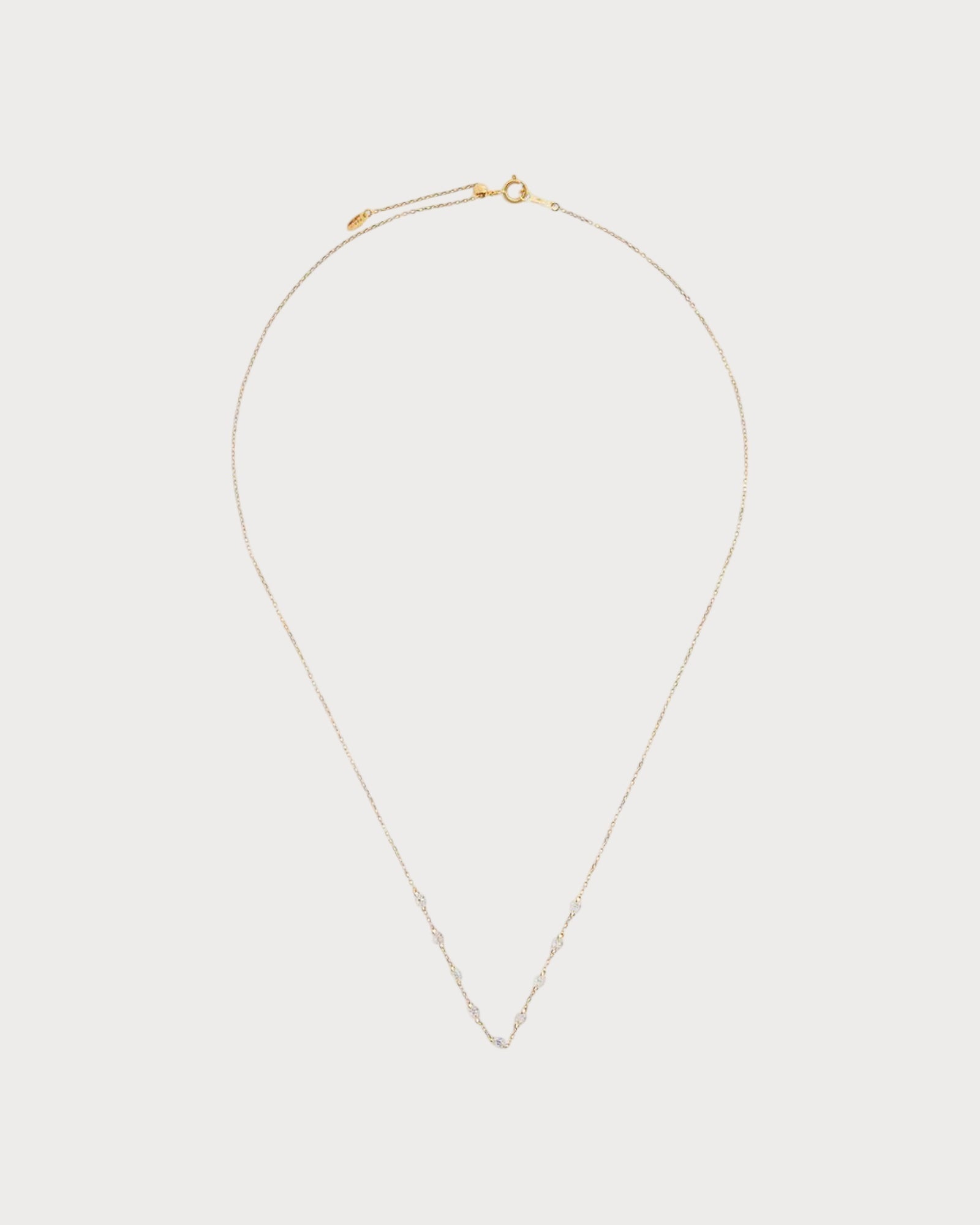 PERSEE Yellow Gold and Diamond 9-Stone Danae Necklace(Yellow Gold)