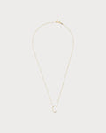 PERSEE Yellow Gold and Diamond Alphabet C Necklace(Yellow Gold)