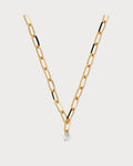 PERSEE Yellow Gold and Diamond Danae Necklace(Yellow Gold)