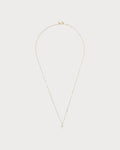 PERSEE Yellow Gold and Diamond Symbols Cross Necklace(Yellow Gold)