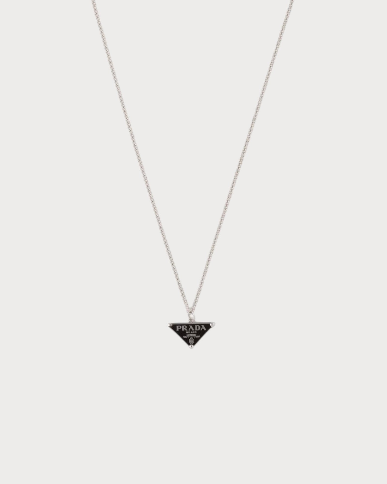 PRADA 1JCA43 Prada Symbole Necklace(Silver)