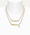 VIVIENNE WESTWOOD Amelia Necklace Brass(2 Colors)