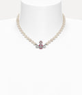 VIVIENNE WESTWOOD Kitty Pearl Necklace Brass(2 Colors)