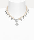 VIVIENNE WESTWOOD Leanne Necklace Brass(Silver)