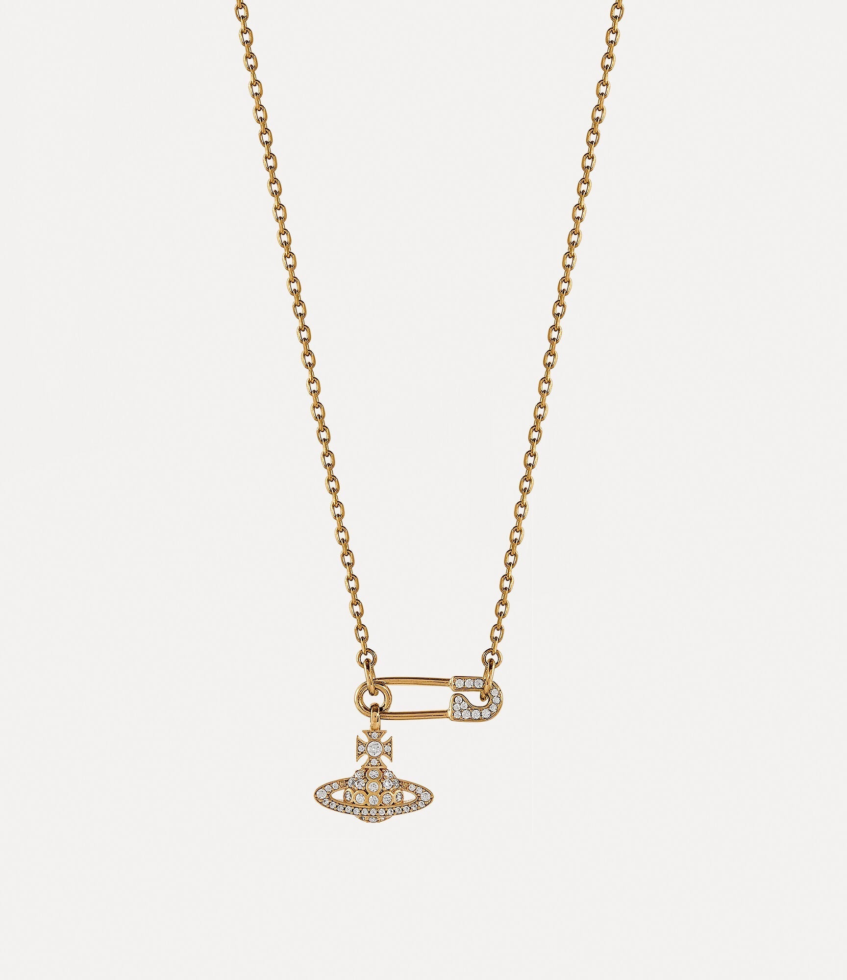 VIVIENNE WESTWOOD Lucrece Pendant Necklace Brass(2 Colors)