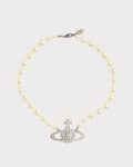 VIVIENNE WESTWOOD One Row Pearl Bas Relief Choker Brass(2 Colors)