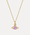 VIVIENNE WESTWOOD Reina Pendant Necklace Brass(Purple)