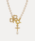 VIVIENNE WESTWOOD Rigoberta Pearl Necklace Brass(2 Colors)