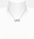 VIVIENNE WESTWOOD Roderico Pendant Necklace Brass(Silver)