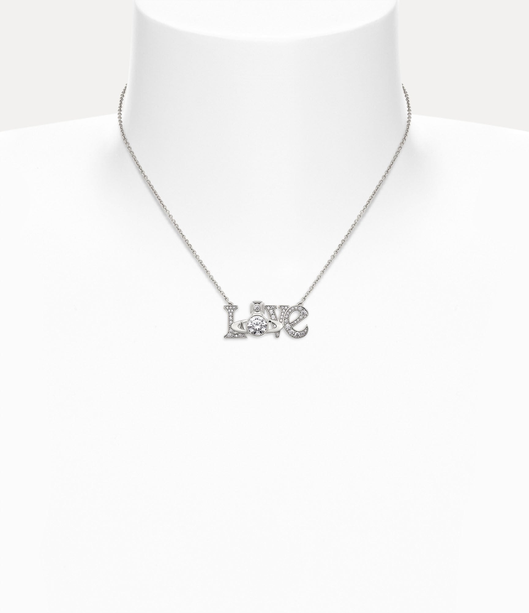 VIVIENNE WESTWOOD Roderico Pendant Necklace Brass(Silver)