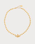 VIVIENNE WESTWOOD Thames Bas Relief Orb Necklace Brass(Mini/Gold)